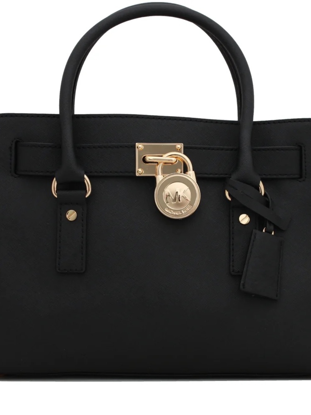 Michael Kors Black Saffiano Hamilton bag with wallet!